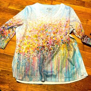 FDJ 3/4 length sleeve top